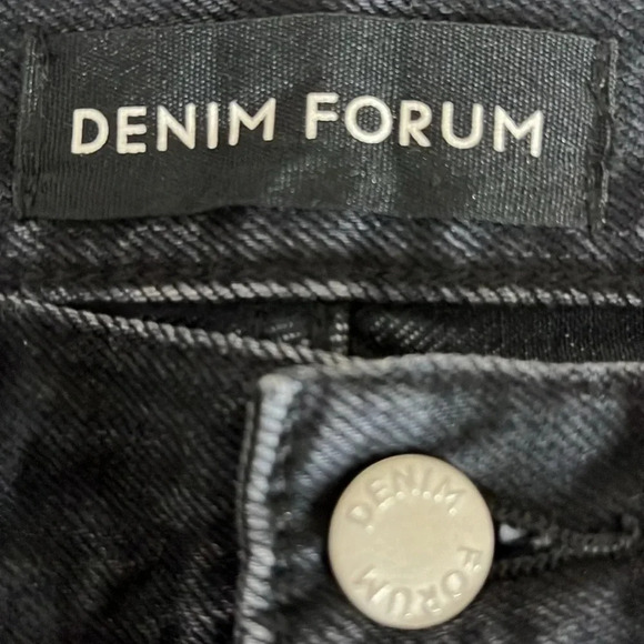 Denim Forum The Dillon High Rise Slim in Black Eyeliner - NEW - Size 29 - Picture 5 of 12
